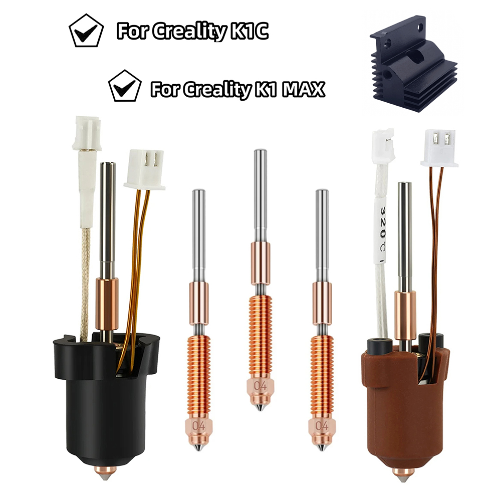Creality K1/K1C/K1 Maxホットエンドキッ - High Flow Ceramic Hotend のレビューと価格